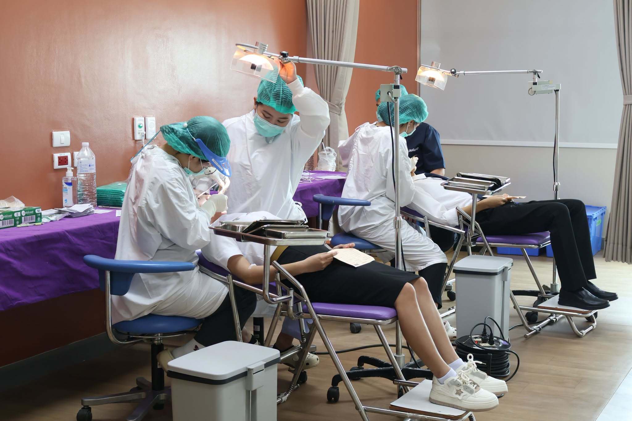 ภาพบรรยากาศ MFU Wellness Center ให้บริการตรวจสุขภาพนักศึกษาใหม่ ปีการศึกษา 2569