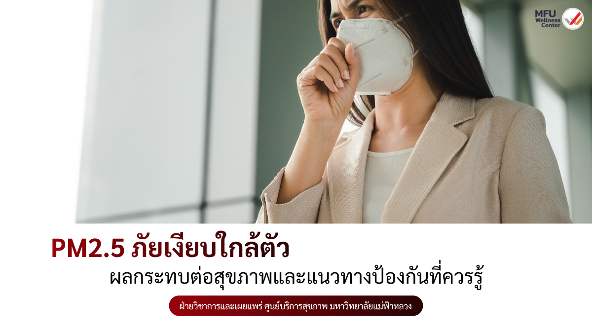 PM2.5: ภัยเงียบใกล้ตัว ผลกระทบต่อสุขภาพและแนวทางป้องกันที่ควรรู้